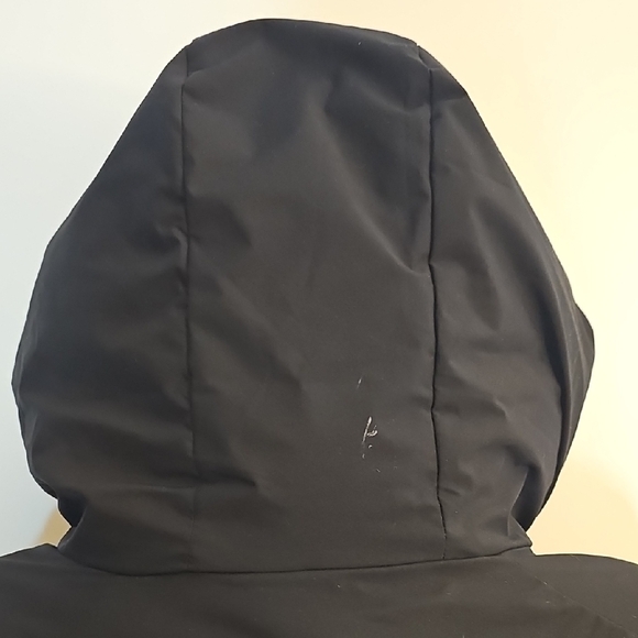 DKNY Black Quilted Hooded Puffer Coat - Picture 7 of 14